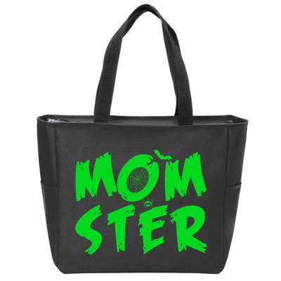 Cute Halloween Mom-Ster Zip Tote Bag