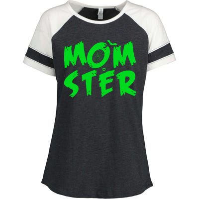 Cute Halloween Mom-Ster Enza Ladies Jersey Colorblock Tee