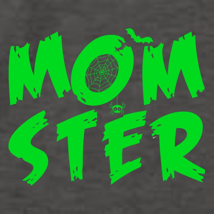 Cute Halloween Mom-Ster Vector Backpack
