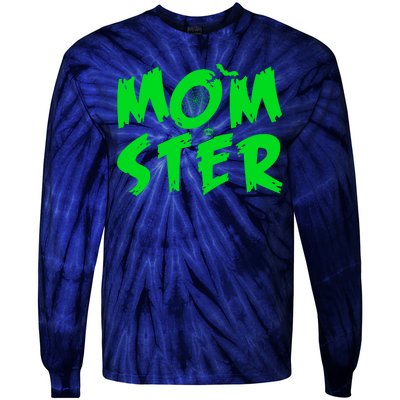 Cute Halloween Mom-Ster Tie-Dye Long Sleeve Shirt