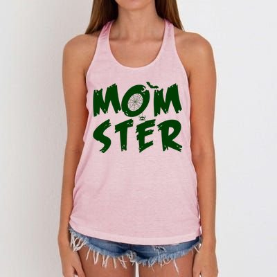 Cute Halloween Mom-Ster Women's Knotted Racerback Tank