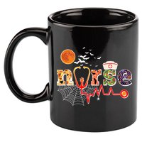 Cute Halloween Patterns Nurse 11oz C Handle Ceramic Mug