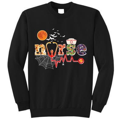 Cute Halloween Patterns Nurse Tall Sweatshirt