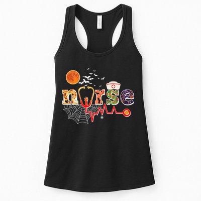Cute Halloween Patterns Nurse Womens Tank Top