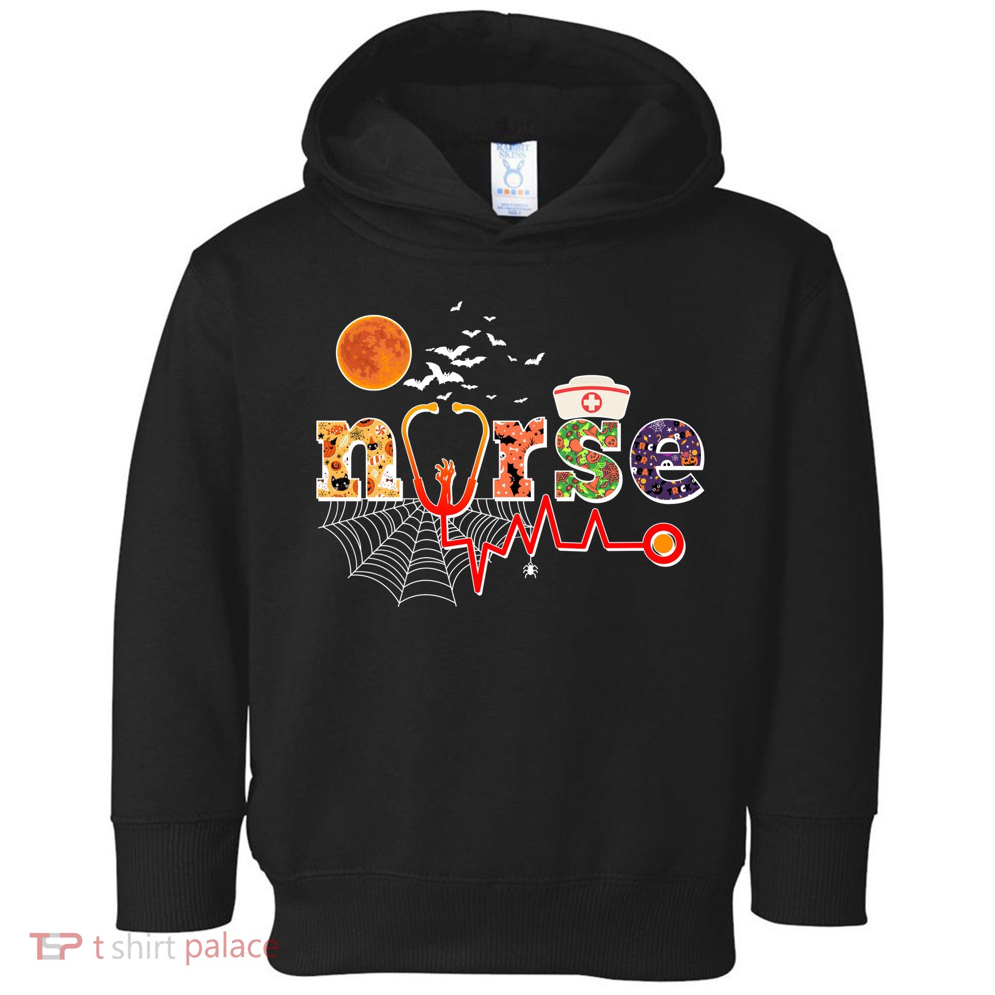 Cute Halloween Patterns Nurse Toddler Hoodie