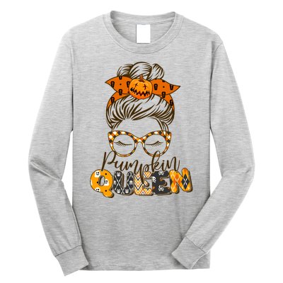 Cute Halloween Pumpkin Queen Autumn  Long Sleeve Shirt