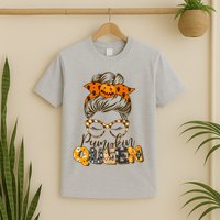 Cute Halloween Pumpkin Queen Autumn  T-Shirt