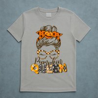 Cute Halloween Pumpkin Queen Autumn  T-Shirt