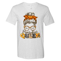 Cute Halloween Pumpkin Queen Autumn  V-Neck T-Shirt