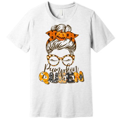 Cute Halloween Pumpkin Queen Autumn  Premium T-Shirt