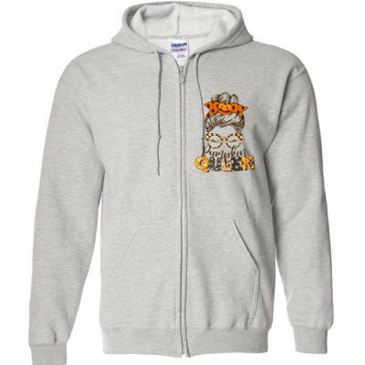 Cute Halloween Pumpkin Queen Autumn  Full Zip Hoodie