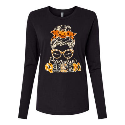 Cute Halloween Pumpkin Queen Autumn  Womens Cotton Relaxed Long Sleeve T-Shirt