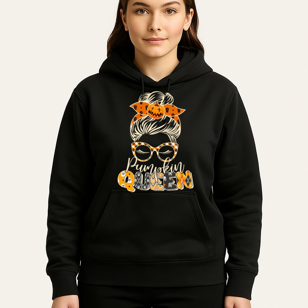 Cute Halloween Pumpkin Queen Autumn  Hoodie