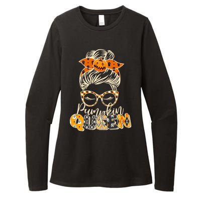 Cute Halloween Pumpkin Queen Autumn  Womens CVC Long Sleeve Shirt