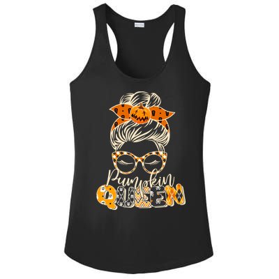 Cute Halloween Pumpkin Queen Autumn  Ladies PosiCharge Competitor Racerback Tank