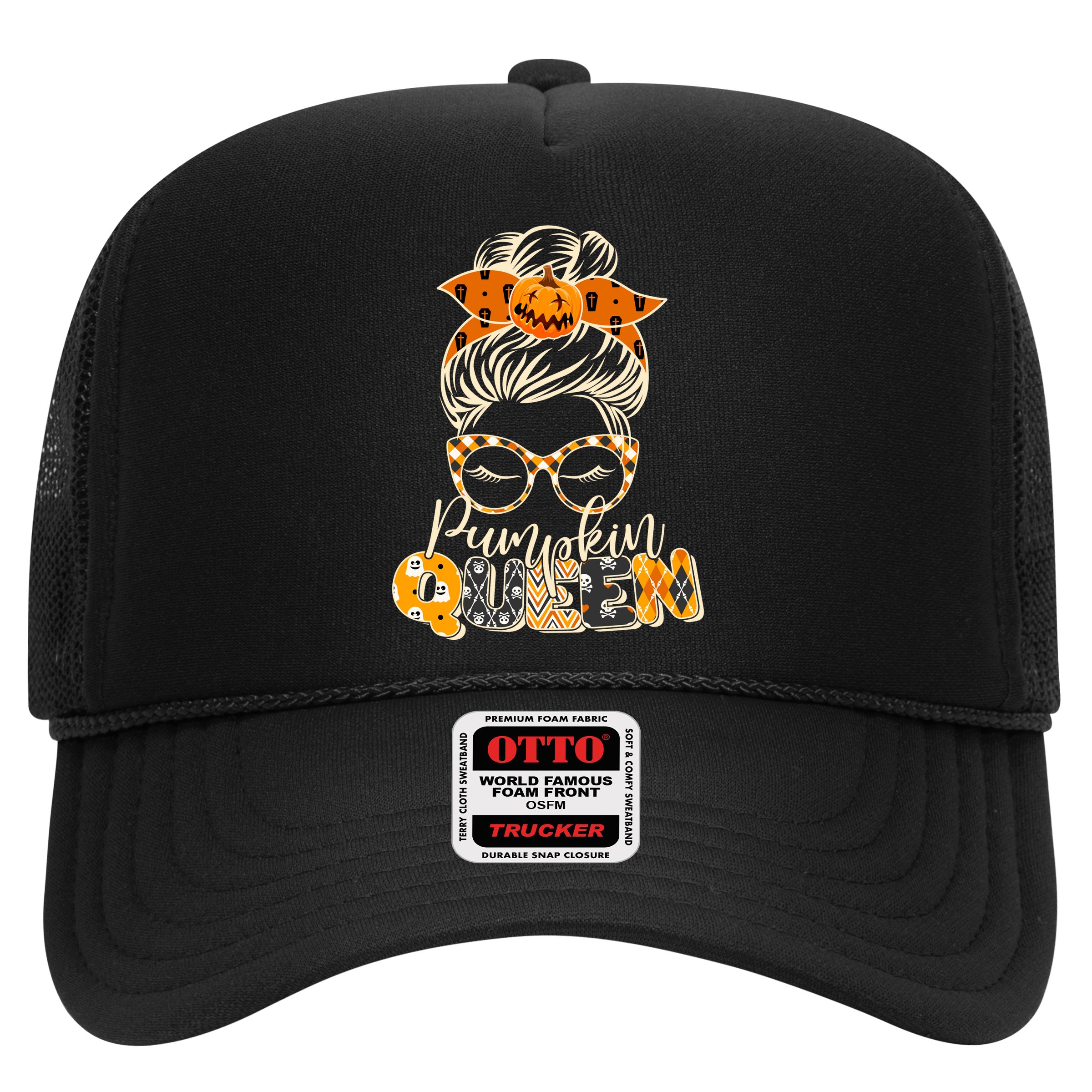Cute Halloween Pumpkin Queen Autumn  Trucker Hat