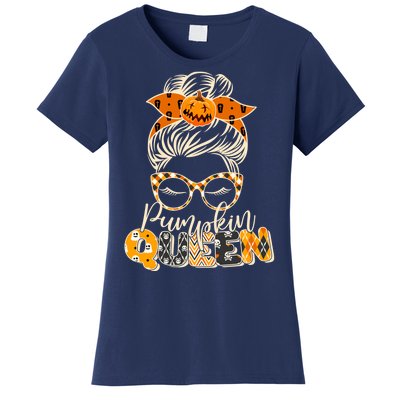 Cute Halloween Pumpkin Queen Autumn  Women's T-Shirt