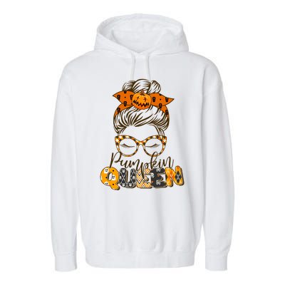 Cute Halloween Pumpkin Queen Autumn  Garment-Dyed Fleece Hoodie