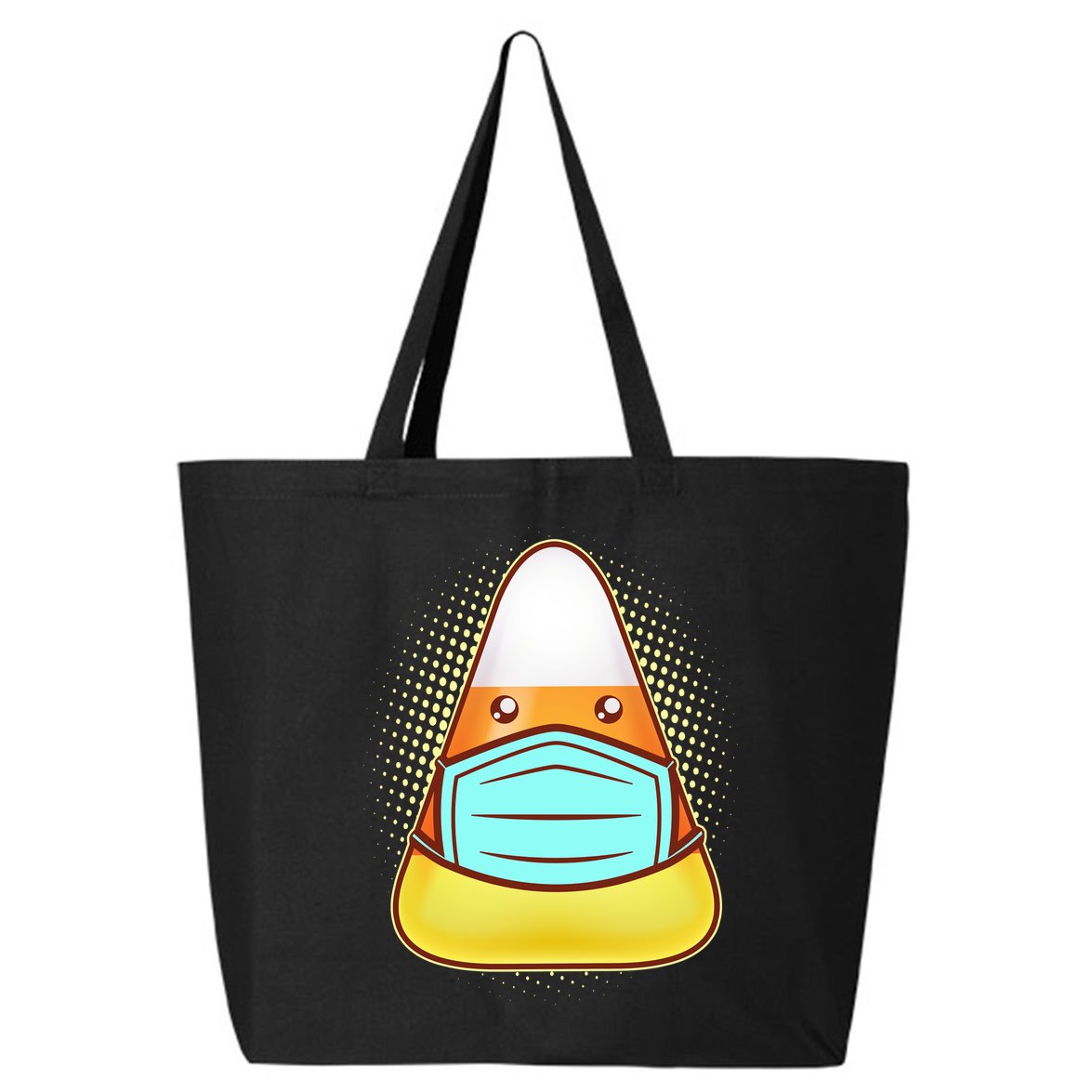 Cute Halloween Quarantine Candy Corn 25L Jumbo Tote