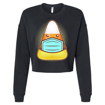 Cute Halloween Quarantine Candy Corn Cropped Pullover Crew