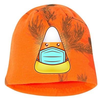 Cute Halloween Quarantine Candy Corn Kati - Camo Knit Beanie