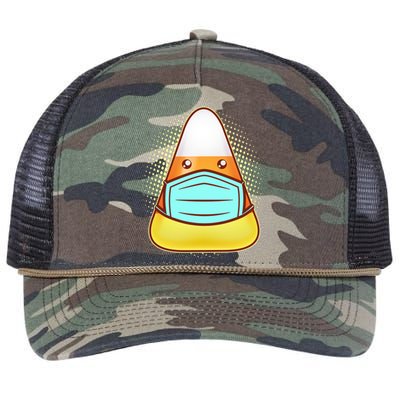 Cute Halloween Quarantine Candy Corn Retro Rope Trucker Hat Cap