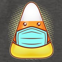 Cute Halloween Quarantine Candy Corn Vector Backpack