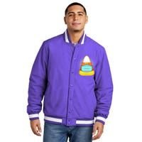 Cute Halloween Quarantine Candy Corn Insulated Varsity Jacket