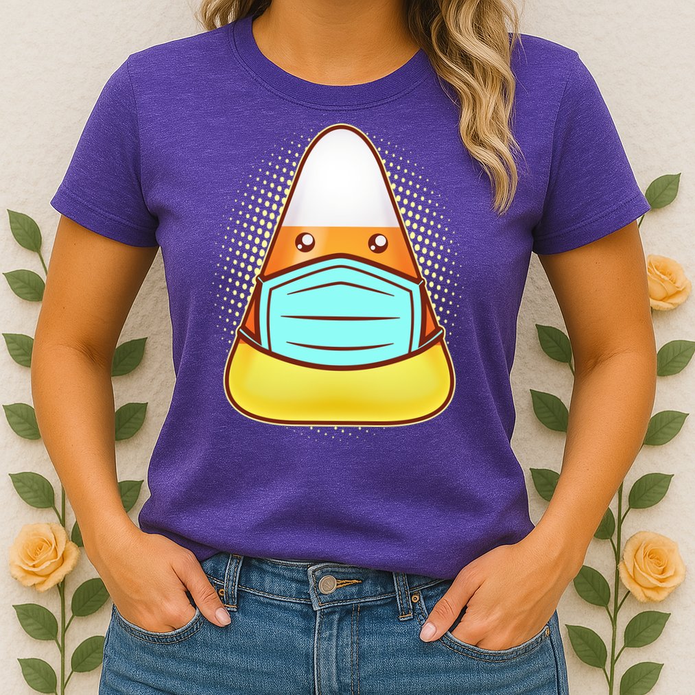 Cute Halloween Quarantine Candy Corn Womens T-Shirt