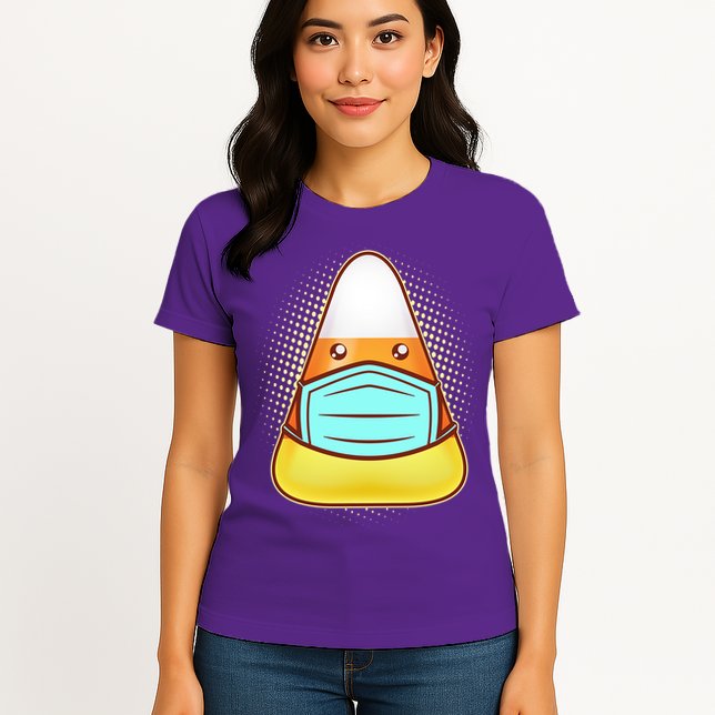 Cute Halloween Quarantine Candy Corn Womens T-Shirt