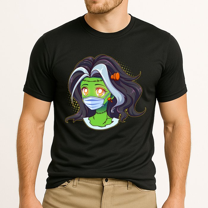 Cute Halloween Quarantined Frankenstein Monster Girl Cooling Performance Crew T-Shirt