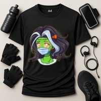 Cute Halloween Quarantined Frankenstein Monster Girl Cooling Performance Crew T-Shirt
