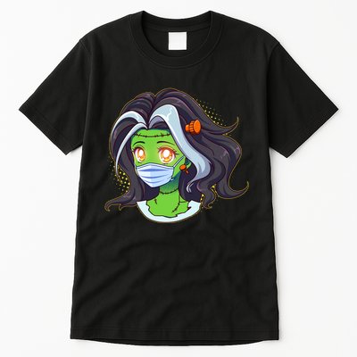 Cute Halloween Quarantined Frankenstein Monster Girl Tall T-Shirt