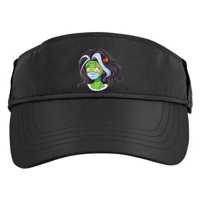 Cute Halloween Quarantined Frankenstein Monster Girl Adult Drive Performance Visor