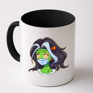 Cute Halloween Quarantined Frankenstein Monster Girl Coffee Mug