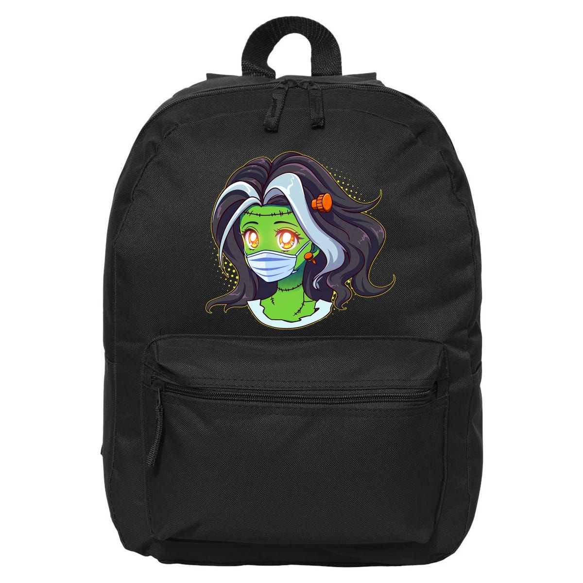 Cute Halloween Quarantined Frankenstein Monster Girl 16 in Basic Backpack