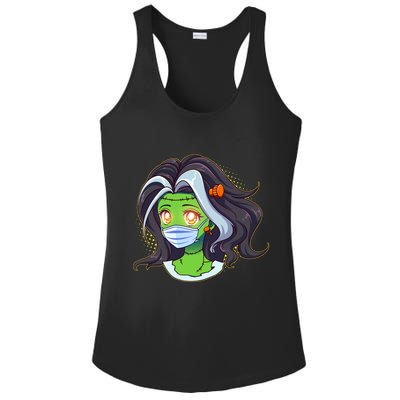 Cute Halloween Quarantined Frankenstein Monster Girl Ladies PosiCharge Competitor Racerback Tank