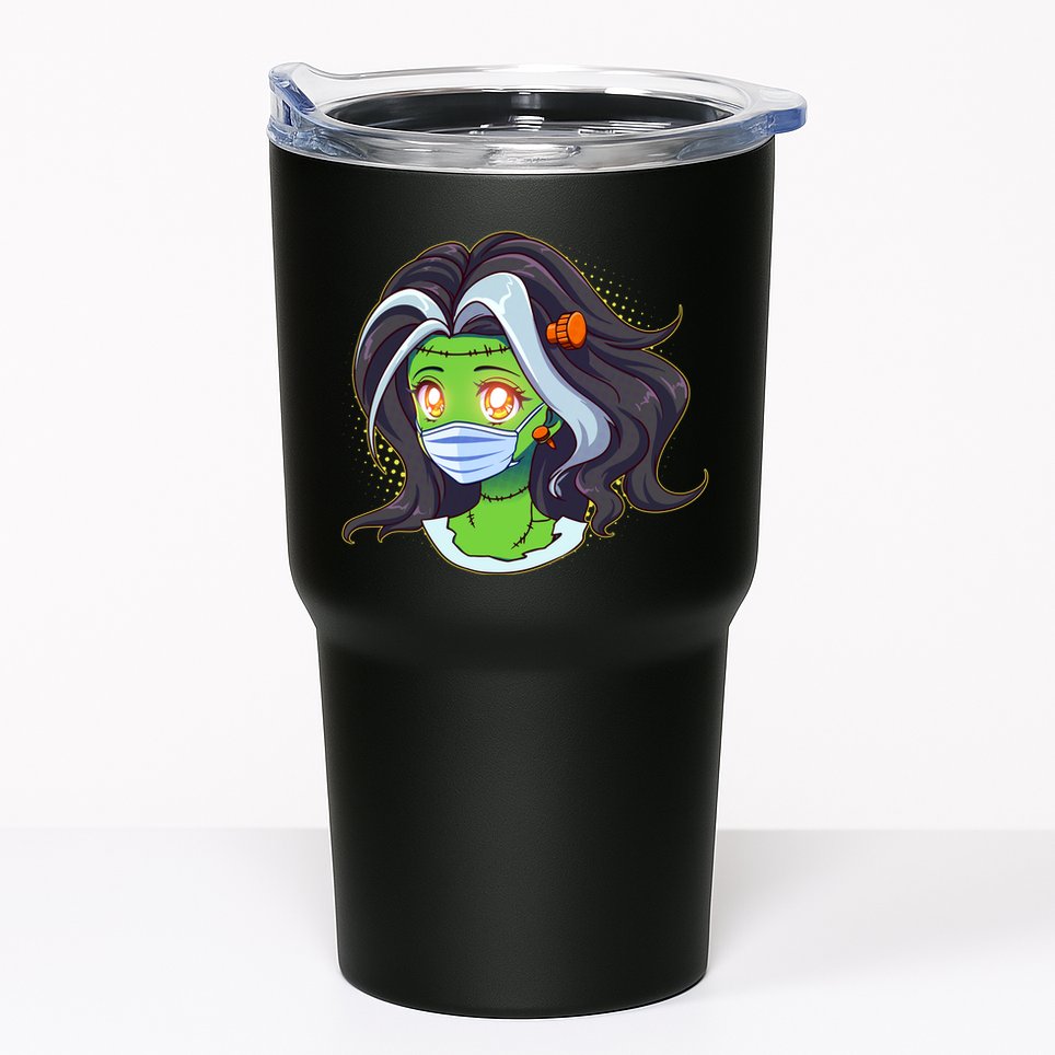 Cute Halloween Quarantined Frankenstein Monster Girl Tumbler