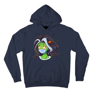 Cute Halloween Quarantined Frankenstein Monster Girl Hoodie