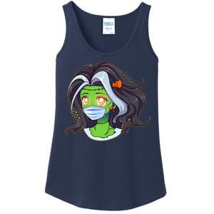 Cute Halloween Quarantined Frankenstein Monster Girl Ladies Essential Tank