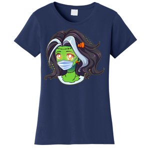 Cute Halloween Quarantined Frankenstein Monster Girl Women's T-Shirt