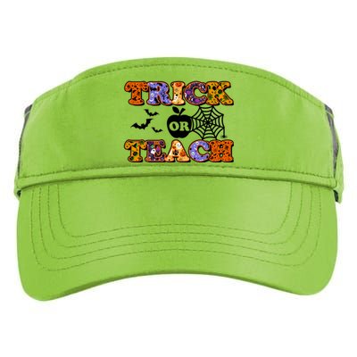 Cute Halloween Trick Or Teach Teacher Adult Drive Performance Visor