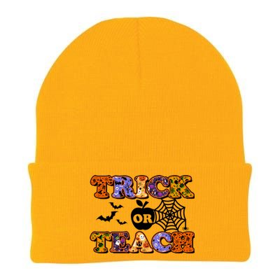 Cute Halloween Trick Or Teach Teacher Knit Cap Winter Beanie