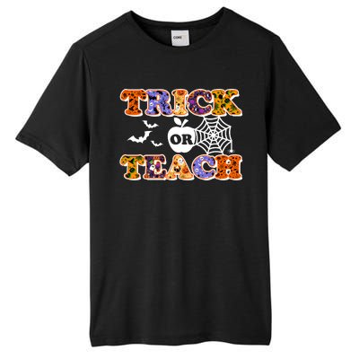 Cute Halloween Trick Or Teach Teacher Tall Fusion ChromaSoft Performance T-Shirt