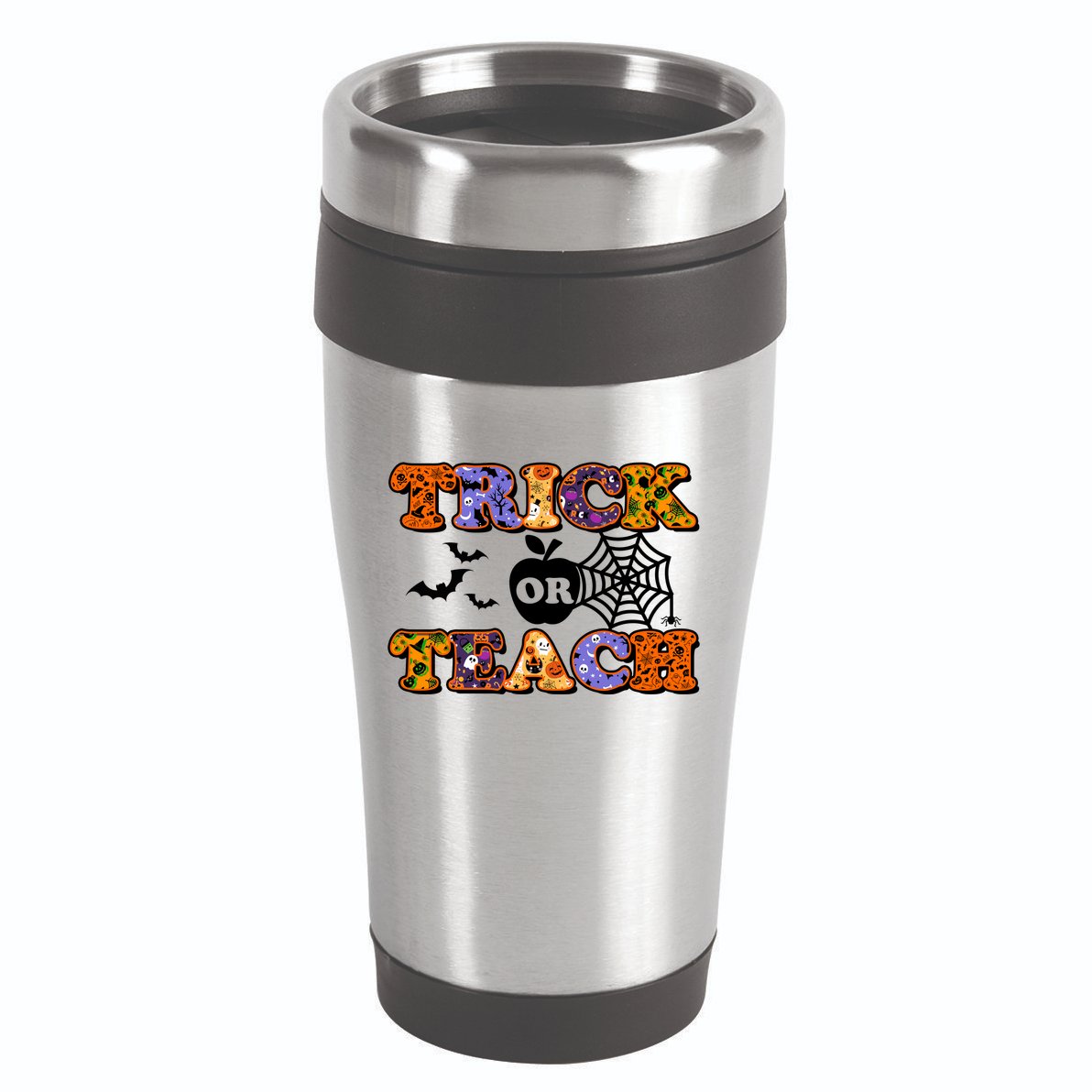 Cute Halloween Trick Or Teach Teacher 16oz Travel Tumbler