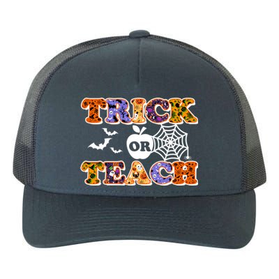 Cute Halloween Trick Or Teach Teacher Yupoong Adult 5-Panel Trucker Hat