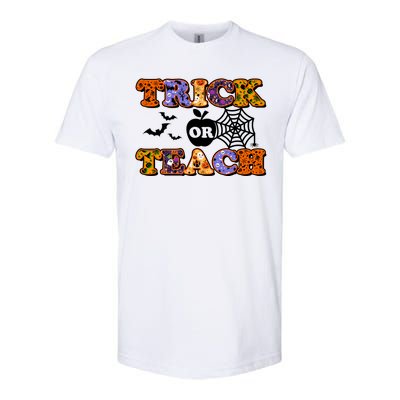 Cute Halloween Trick Or Teach Teacher Softstyle CVC T-Shirt