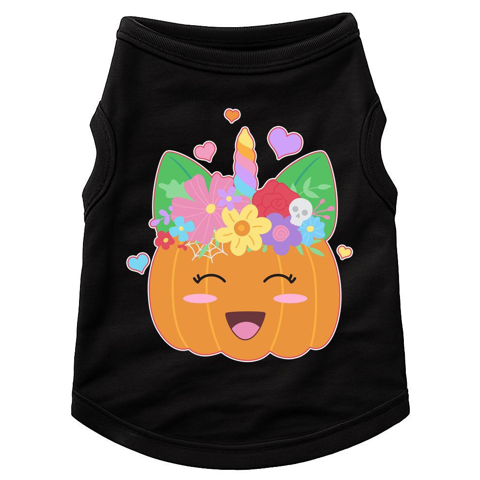 Cute Halloween Unicorn Pumpkin Doggie Tank