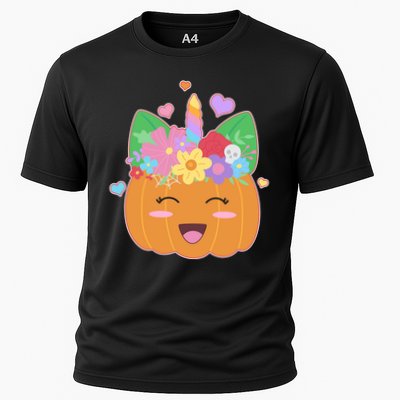 Cute Halloween Unicorn Pumpkin Performance Shirt