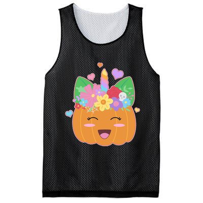 Cute Halloween Unicorn Pumpkin Mesh Reversible Basketball Jersey Tank